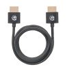 Cable HDMI ultra delgado Manhattan de alta velocidad con Ethernet HDMI m m hec, arc, 3d, 4k blindado color negro 1m (3ft)