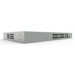 Switch PoE+ Administrable CentreCOM FS980M, Capa 3 de 16 Puertos 10 100 Mbps + 2 puertos RJ45 Gigabit SFP Combo, 250W