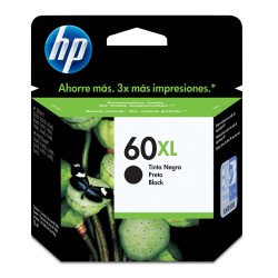 Cartucho de tinta HP 60 XL negro alto rendimiento hasta 600 páginas CC641WL