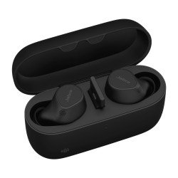 Jabra Evolve2 Buds MS - Auriculares inalámbricos con micro - en oreja - Bluetooth - cancelación de sonido activo - USB-A a travé