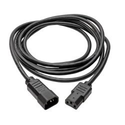 Cable de Tripp-Lite P004-010 de extensión y alimentación, C13 hembra C14 macho,estilo PDU - 10a, 250v, 18 AWG, 3.05 m, negro