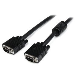 Cable de video VGA de 2 m para monitor de computadora, HD15 macho a macho, negro.