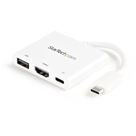 Adaptador Multifunción USB-C a HDMI StarTech.com CDP2HDUACPW - Color blanco, 3 puertos