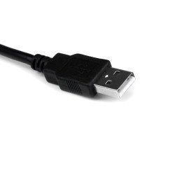 Cable USB a serial StarTech.com - 1 - DB9 M, RS-232, Macho hembra, Negro, 0, 31 m