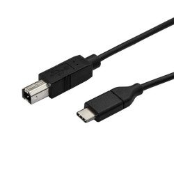Cable de 3m USB-C a USB-B de Impresora, Cable Adaptador USB Tipo C a USB B, Extremo Secundario  1 x 4-pin USB 2.0 Type B, Male,