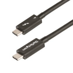 Cable 0.5m Thunderbolt 4 40Gb, PD 100W, 4K 8K, Certificación Intel, Compatible USB4 Thunderbolt 3 USB 3.2 USB Tipo C DP, Cable f