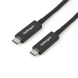 Cable de 1m Thunderbolt 3 USB C (40 Gbps), Cable Compatible con Thunderbolt y USB, Extremo Secundario  1 x 24-pin USB 3.1 Type C