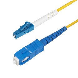 Cable de Fibra Óptica Simplex LC a SC (UPC) OS2 Monomodo de 2m, 9 125micrómetros, 40G 100G, Cable LSZH, Cable for Dispositivo de