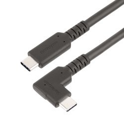 Cable de 50cm USB-C Resistente Acodado a la Derecha, USB 3.2 Gen 2 (10 Gbps), USB Tipo C, DP de Modo Alt 4K 60Hz, PD 100W