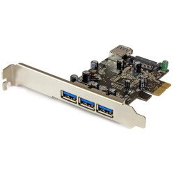 Tarjeta PCI Express con 4 Puertos USB 3.0 (5Gbps), 4 Total USB Port(s), 4 USB 3.0 Port(s), PC, Linux