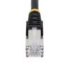 Cable de 3m de Red Ethernet CAT6a, Negro, LSZH, 10Gb, 500MHz, PoE++ de 100W, Snagless sin Pestillo, RJ-45, S/FTP, Extremo Secund