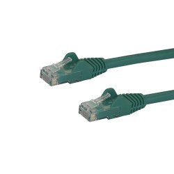 Cable de Red de 15cm Verde Cat6 UTP Ethernet Gigabit RJ45 sin Enganches, Extremo Secundario  1 x RJ-45 Network, Male, 10Gbit 