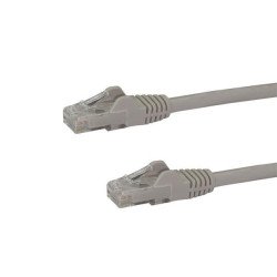 Cable de 3m Gris de Red Gigabit Cat6 Ethernet RJ45 sin Enganche, Snagless, Extremo Secundario  1 x RJ-45 Network, Male, 6Gbi