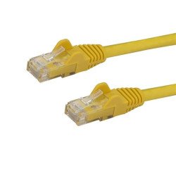 Cable de 1m Amarillo de Red Gigabit Cat6 Ethernet RJ45 sin Enganche, Snagless, Extremo Secundario  1 x RJ-45 Network, Male