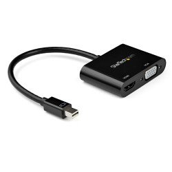 Convertidor Mini DisplayPort a HDMI o VGA, 4K 60Hz, Adaptador mDP, 1 x 19-pin HDMI 2.0 Digital Audio Video