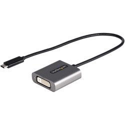 Adaptador USB C a DVI, Conversor de Video USB Tipo C a DVI-D, Compatible con Thunderbolt 3, Cable de Conexión de 30cm, 1 x 2