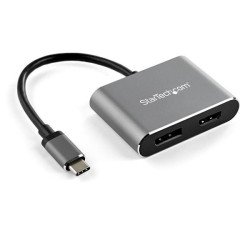 Adaptador Convertidor de Video Multipuertos USB-C a HDMI DisplayPort, 4K 60Hz, 1 x HDMI 2.0 Digital Audio Video Femal