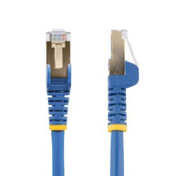 Cable de 9m CAT6a Ethernet Azul, Cable de red 10Gb Cat6a Snagless Blindado RJ45 PoE de 100W, 10GbE con Certificación UL/TIA, Ext