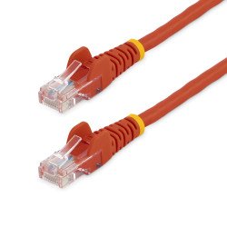 Cable de Red de 7m Rojo Cat5e Ethernet RJ45 sin Enganches, Extremo Secundario  1 x RJ-45 Network, Male, Cable de conexión