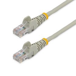 Cable de Red de 0.5m Gris Cat5e Ethernet RJ45 sin Enganches, Extremo Secundario  1 x RJ-45 Network, Male, Cable de conexión