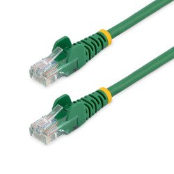 Cable de 2m Verde de Red Fast Ethernet Cat5e RJ45 sin Enganche, Cable Patch Snagless, Extremo Secundario  1 x RJ-45 Network