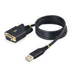 Cable Adaptador USB a Serial de Módem Nulo RS232 FTDI 1m, Retención COM, USB DB9, Tornillos Intercambiables, Cable for Compu
