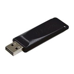 Memoria USB 64 GB Slider black Verbatim, USB 2.0. Color Negro.