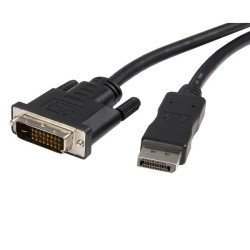 Cable adaptador de DisplayPort StarTech.com - 3 m, 1x DisplayPort, 1x DVI-D, Macho Macho, Negro