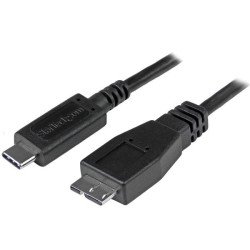 Cable USB StarTech.com USB31CUB50CM - USB C, Micro-USB B, Macho Macho, 0, 5 m, Negro