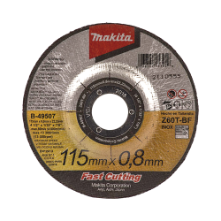 Disco de corte para acero inoxidable de diámetro: 4 ½", 2.62"