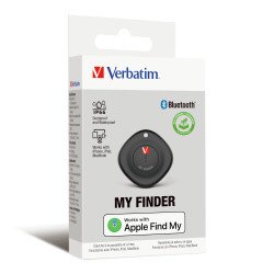 Localizador Bluetooth My finder VERBATIM 32130 1 pieza color negro, sonido de aviso, resistente al agua y polvo.