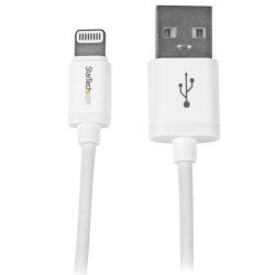 Cable 1m lightning 8 pin a USB a 2.0 para Apple iPod iPhone iPad - blanco - Startech.com mod. USBlt1mw