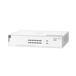 Switch HPe Aruba r8r46a instant on 1430 con 8 puertos Poe clase 4 rj45 10/100/1000 Mbps no administrable