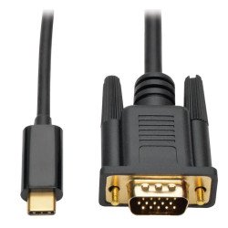 Cable Adaptador USB-C a VGA, 1 m [3 pies] - El Cable Adaptador USB 3.1 Gen 1 USB-C a VGA (M M) U444-003-V le ayuda a transmitir