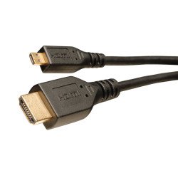 Cable HDMI a Micro HDMI con Ethernet, Adaptador de Video Digital con Audio (M M), 1.83 m [6 pies] - Cable for TV, Monitor, Cámar