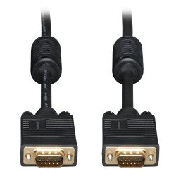 Cable Coaxial VGA de Alta Resolución RGB (HD15 M M), 6.09 m [20 pies] - El Cable VGA Coaxial de Alta Resolución para Monitor (M 