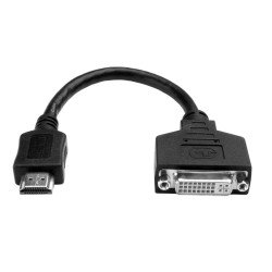 Convertidor Adaptador de Video HDMI a DVI (HDMI-M a DVI-D H), 203 mm [8"] - El Cable Adaptador HDMI Macho a DVI Hembra de Tripp