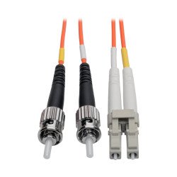 Cable Patch de Fibra Dúplex Multimodo 62.5um   125um (LC ST), 5 m [16 pies] - Los cables de empalme ST LC de 5 metros (25 pies)