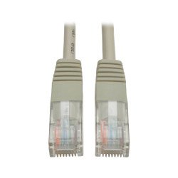 Cable Patch de Red Moldeado Snagless Cat5 Cat5e UTP RJ45 M M Gris de 0.3 m [1 pie] - Categoría 5 - 350 MHz 1 Gbps - 0.30 metros