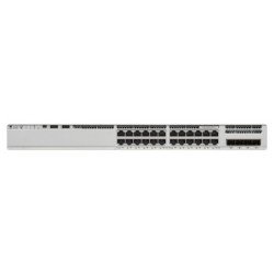Switch Catalyst 9200L, 24 puertos Gigabit Ethernet,No PoE, 4 puertos SFP+ (4x 1G/10G), Network Essentials, Incluye cable
