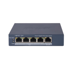 Switch Gigabit PoE+, Administrable, 4 Puertos 1000 Mbps PoE+, 1 Puerto 1000 Mbps Uplink, Configuración Nube Hik-PartnerPro, Modo