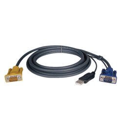 Juego de cables PS 2 (2 en 1) para KVM NetDirector serie B020 y serie KVM B022, 3.05 m [10 pies]. - 10 pie (3,05 m) de Tripp Lit