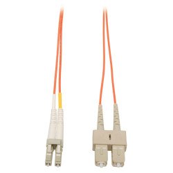 Cable Patch de Fibra Dúplex Multimodo 62.5um, 125um (LC/SC), 5 m [16 pies], Los cables de empalme SC/LC de 5 metros (17 pies) de