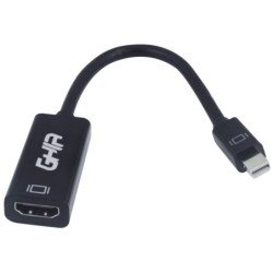 Adaptador Ghia mini display port a HDMI color negro