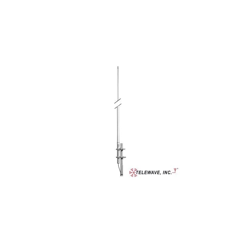 Antena Base VHF, Fibra de vidrio, Rango de Frecuencia 167-172.5 MHz.