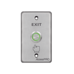 Botón de aro iluminado color verde, IP65