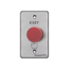 Botón de paro de emergencia, salida de emergencia en color rojo, tipo enclavado