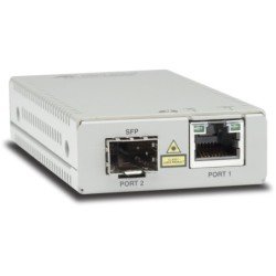 Convertidor de medios gigabit ethernet a fibra óptica con puerto SFP (la distancia y tipo de fibra óptica depende del transcepto