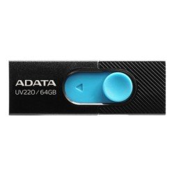 Memoria Adata 64GB USB 2.0 UV220 negro-azul