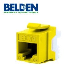 Conector Jack Belden AX102286 RJ45 cat6a T568a/b amarillo (tia 606) keyconnect